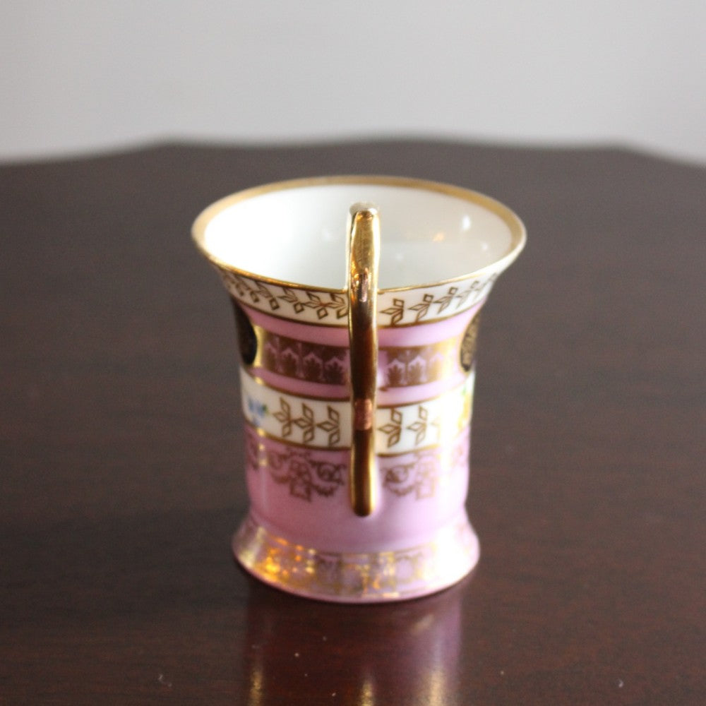 ピンクと繊細な金彩の組み合わせが美しい、アンティークのカップ＆ソーサー　LV1-91-A-672